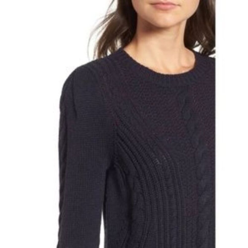 Treasure & Bond X Something Navy Sweater Dress - Picture 3 of 5